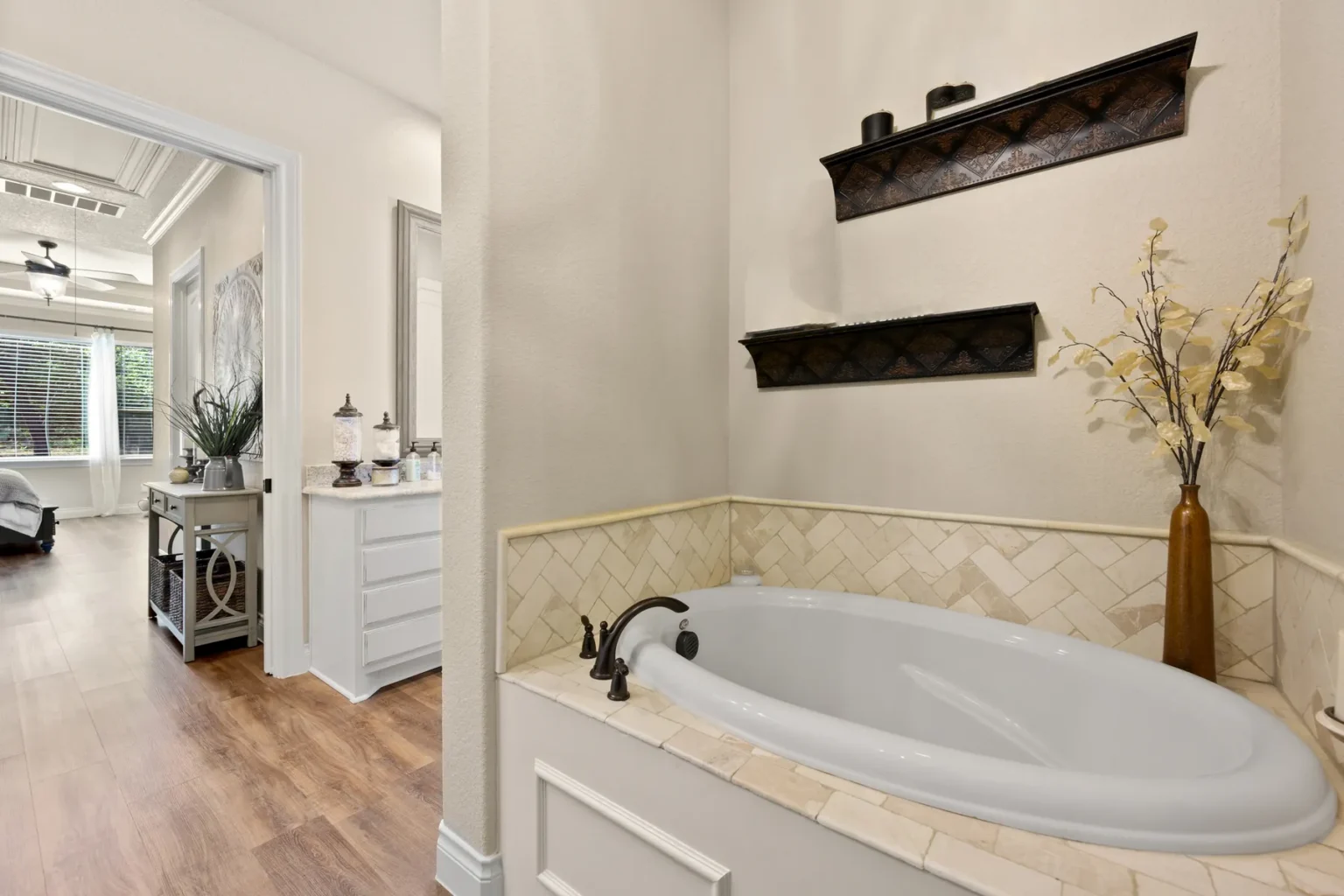 buyer step 06 bathroom Primary bathroom with a soaking tub