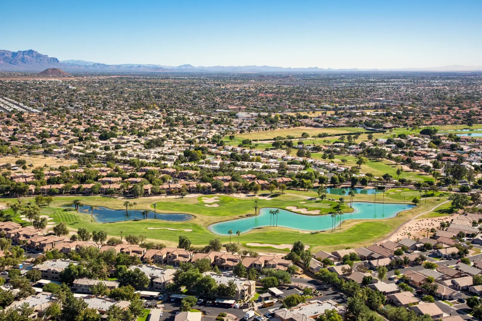Aerial view of Mesa, Arizona
